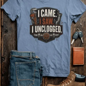 I Came. I Saw. I Unclogged. Plumber T-Shirt
