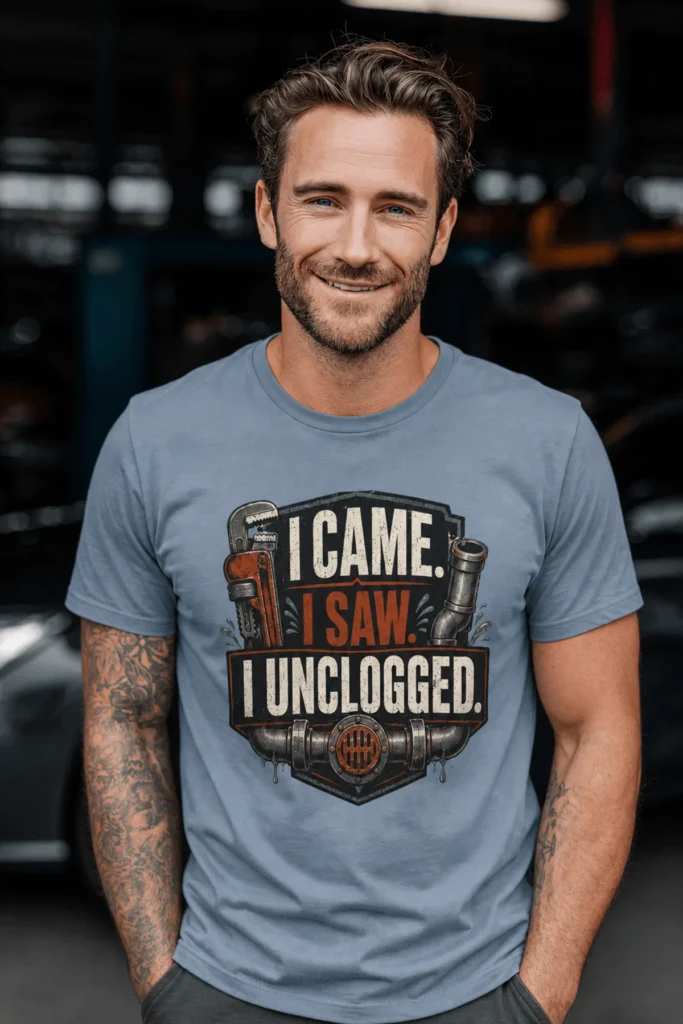 I Came. I Saw. I Unclogged. Plumber T-Shirt