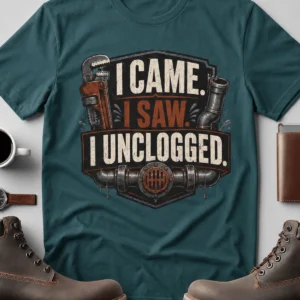I Came. I Saw. I Unclogged. Plumber T-Shirt