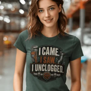 I Came. I Saw. I Unclogged. Plumber T-Shirt
