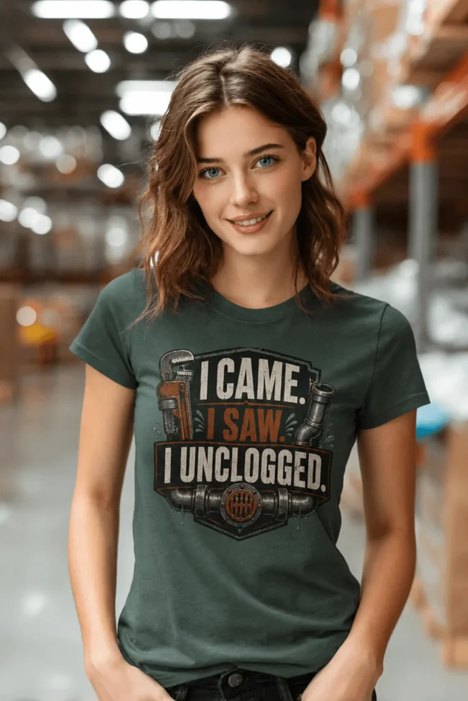 I Came. I Saw. I Unclogged. Plumber T-Shirt