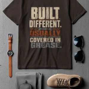 Built Different. Usually Covered In Grease.