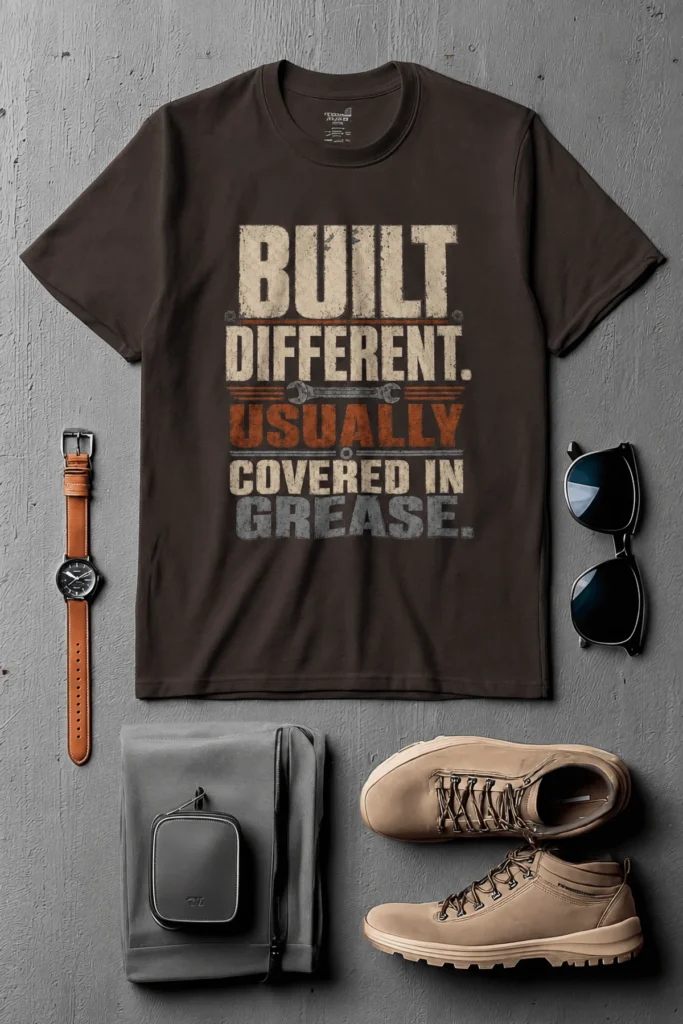 Built Different. Usually Covered In Grease.