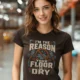 Plumber T‑Shirt – "I'm the Reason Your Floor Is Dry" Vintage Plumbing Tee — brown — Model Plumber T‑Shirt – "I'm the Reason Your Floor Is Dry" Vintage Plumbing Tee — brown t-shirt, model photo | Pressure Tested Co