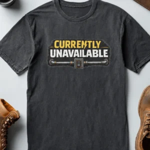 Electrician T-Shirt — "Currently Unavailable" Funny Vintage Tradesman Tee - Image 15