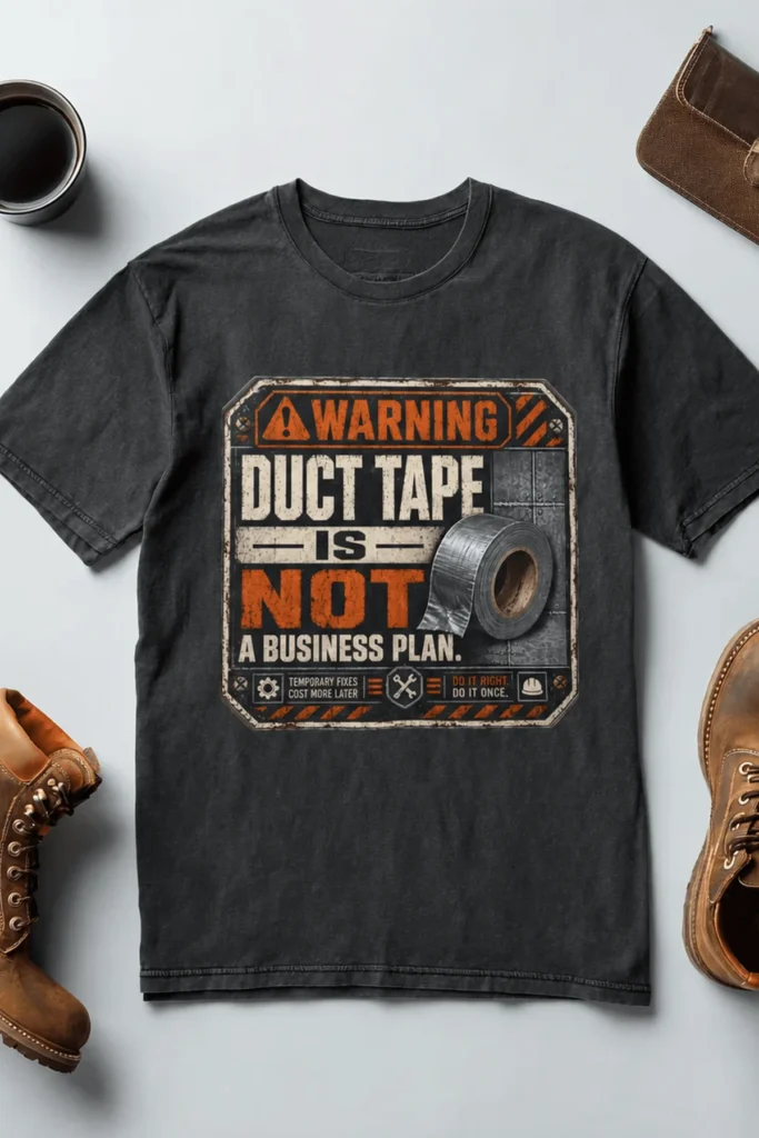 Warning. Duct Tape Is Not A Business Plan.