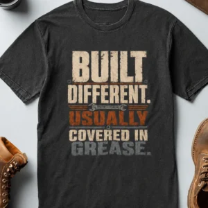 Built Different. Usually Covered In Grease.