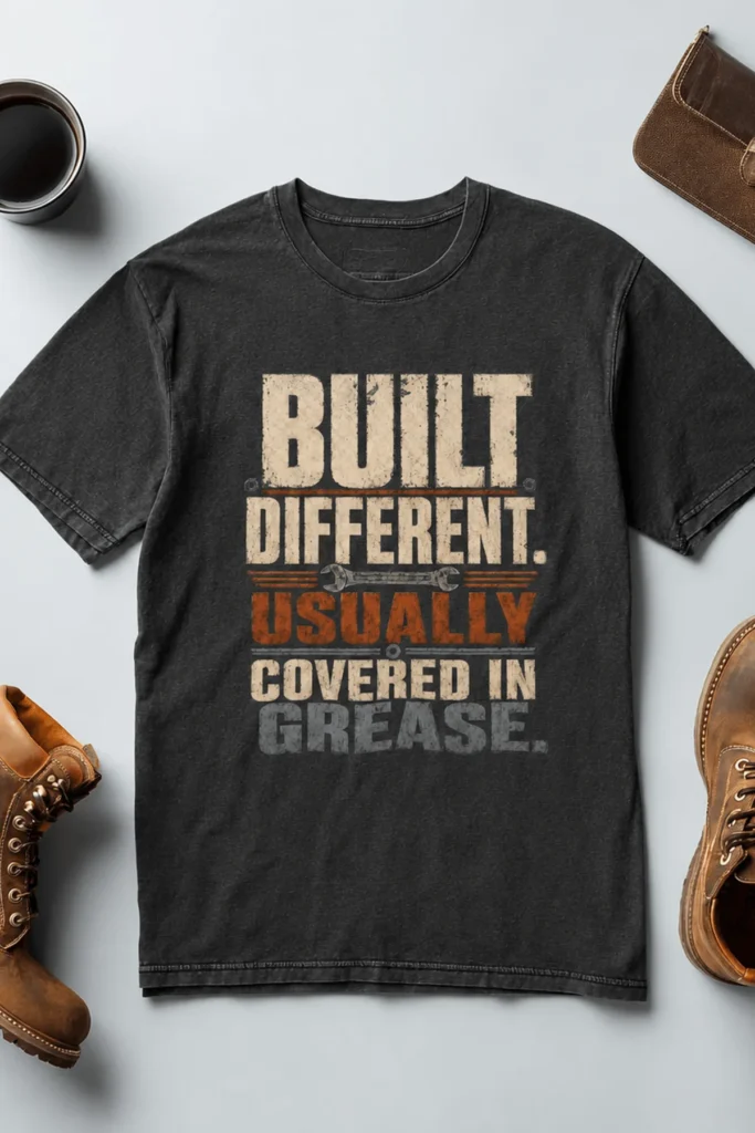 Built Different. Usually Covered In Grease.