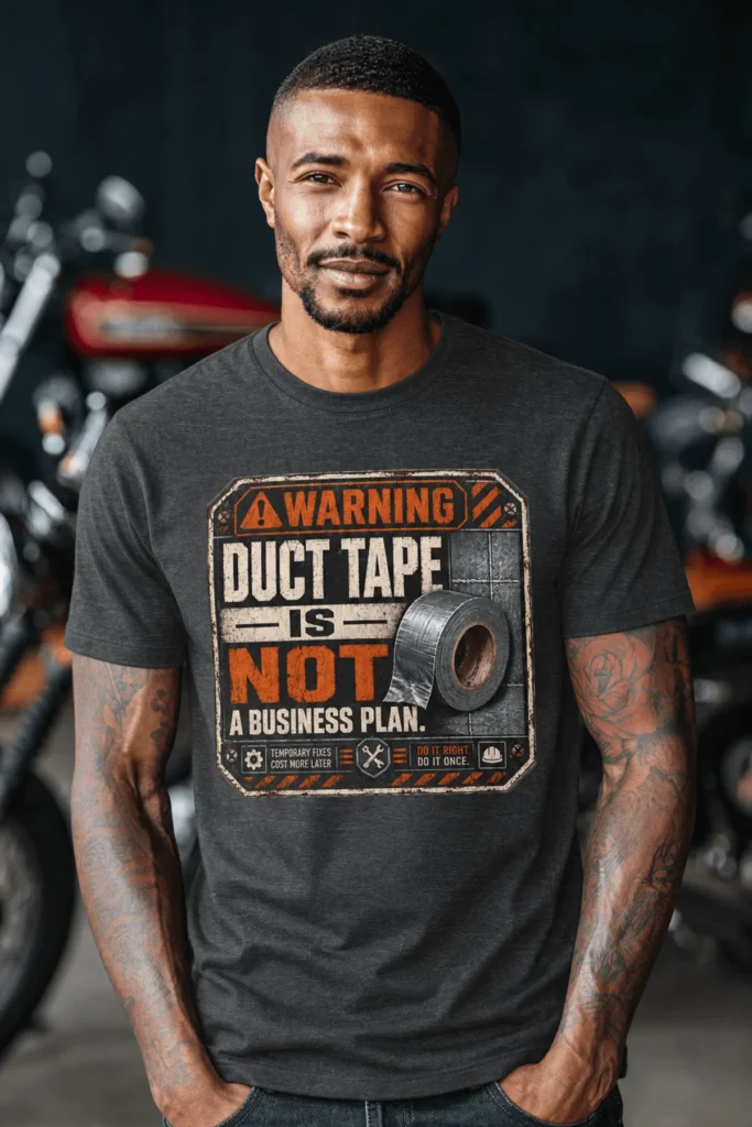 Warning. Duct Tape Is Not A Business Plan.