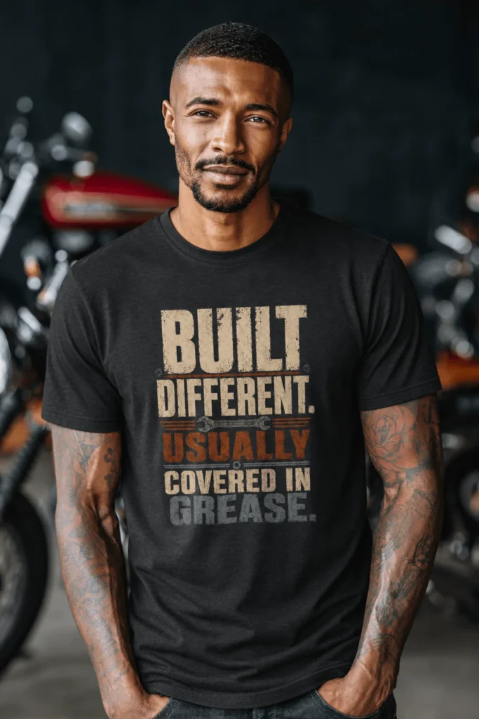 Built Different. Usually Covered In Grease.