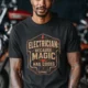 dark-grey-heather-model-5 Electrician. Because Magic Has Code.