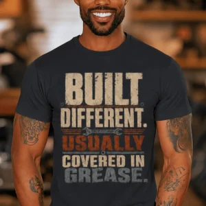 Built Different. Usually Covered In Grease.