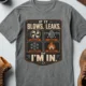 HVAC Technician T‑Shirt — "If It Blows, Leaks, Freezes or Burns I'm In" Retro Tradesmen Tee — deep-heather — Flat-lay HVAC Technician T‑Shirt — "If It Blows, Leaks, Freezes or Burns I'm In" Retro Tradesmen Tee — deep-heather t-shirt, flat-lay product photo | Pressure Tested Co