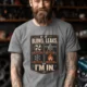 HVAC Technician T‑Shirt — "If It Blows, Leaks, Freezes or Burns I'm In" Retro Tradesmen Tee — deep-heather — Model HVAC Technician T‑Shirt — "If It Blows, Leaks, Freezes or Burns I'm In" Retro Tradesmen Tee — deep-heather t-shirt, model photo | Pressure Tested Co