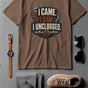 I Came. I Saw. I Unclogged. Plumber T-Shirt