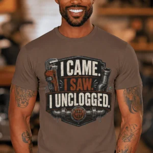 I Came. I Saw. I Unclogged. Plumber T-Shirt