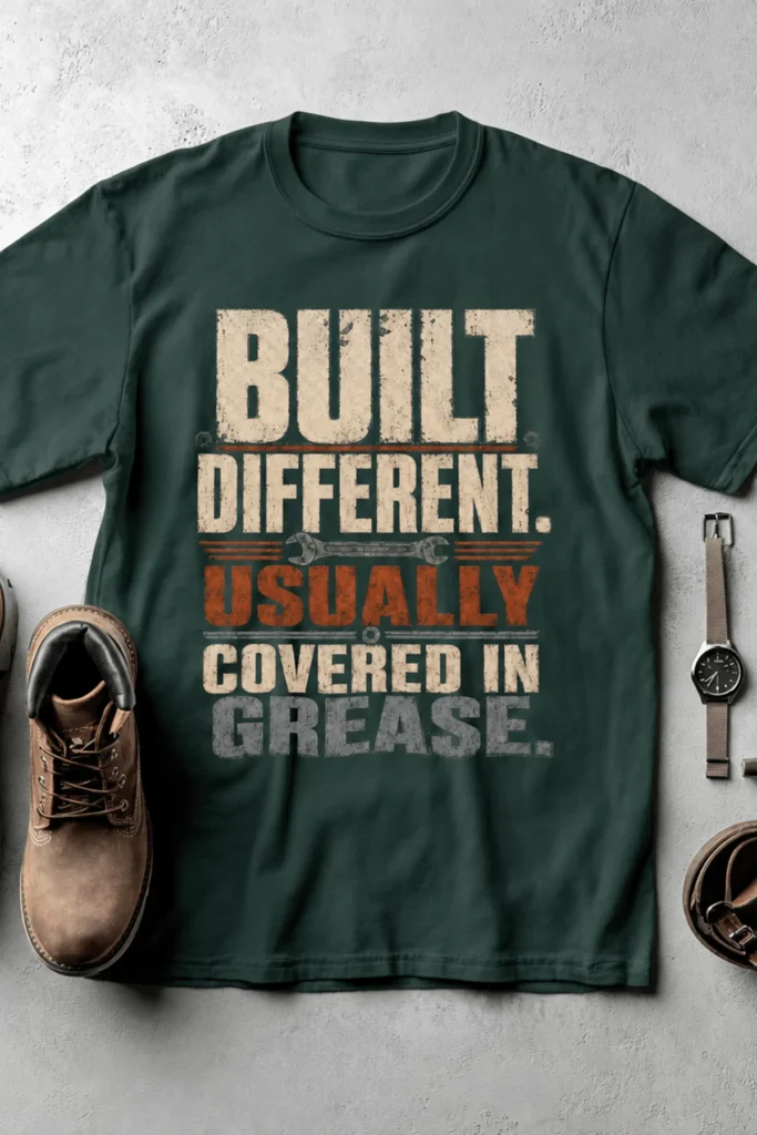 Built Different. Usually Covered In Grease.