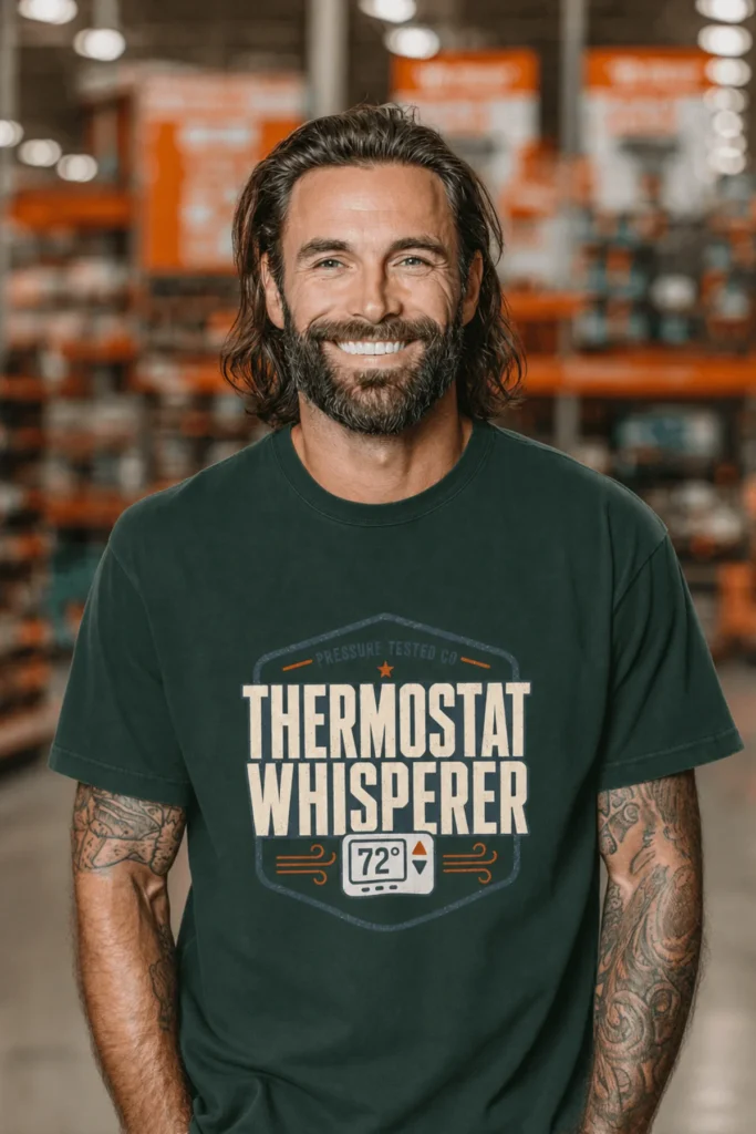 Thermostat Whisperer T‑Shirt — Funny HVAC Technician Tee (72 Design)