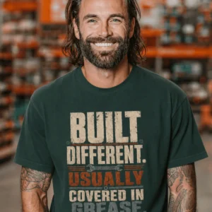 Built Different. Usually Covered In Grease.