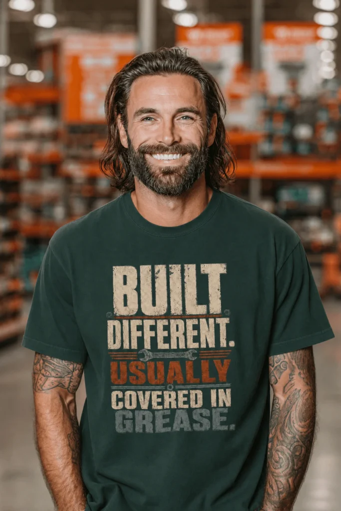 Built Different. Usually Covered In Grease.
