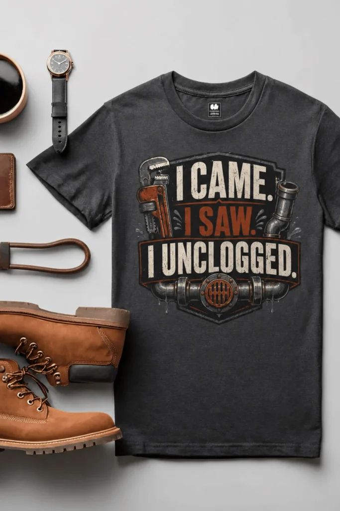 I Came. I Saw. I Unclogged. Plumber T-Shirt