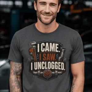 I Came. I Saw. I Unclogged. Plumber T-Shirt