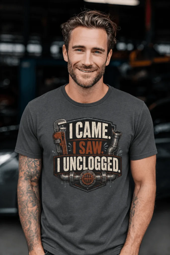 I Came. I Saw. I Unclogged. Plumber T-Shirt