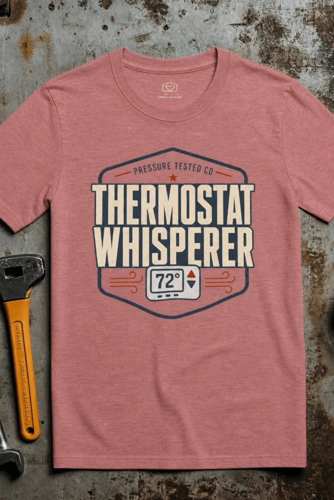Thermostat Whisperer T‑Shirt — Funny HVAC Technician Tee (72 Design)