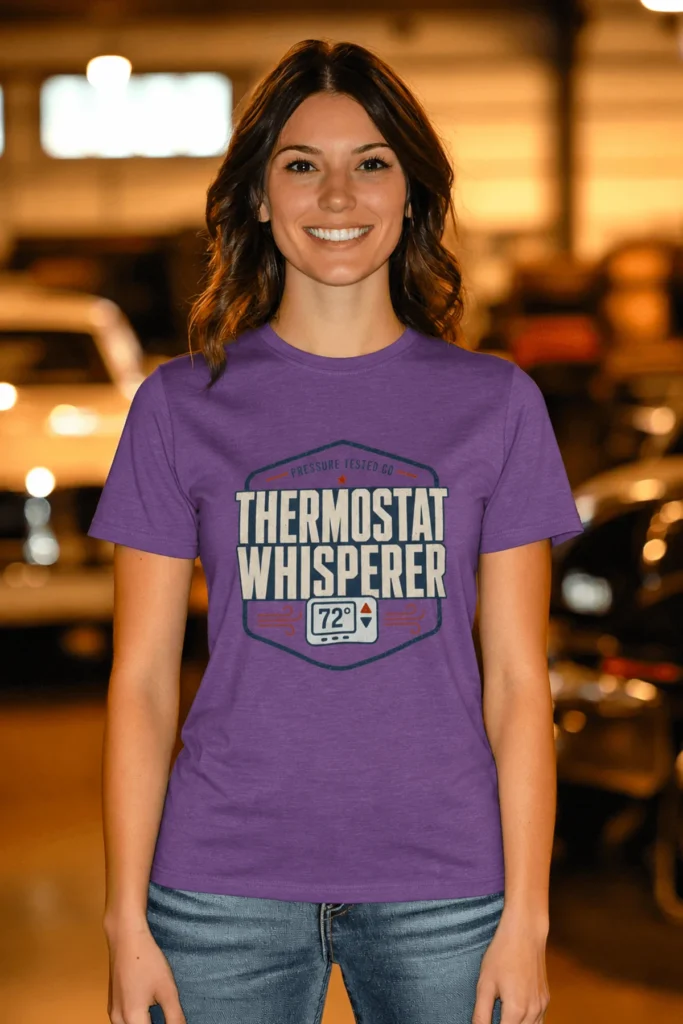 Thermostat Whisperer T‑Shirt — Funny HVAC Technician Tee (72 Design)
