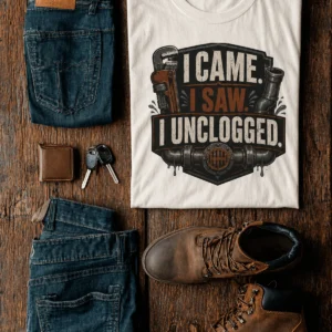 I Came. I Saw. I Unclogged. Plumber T-Shirt
