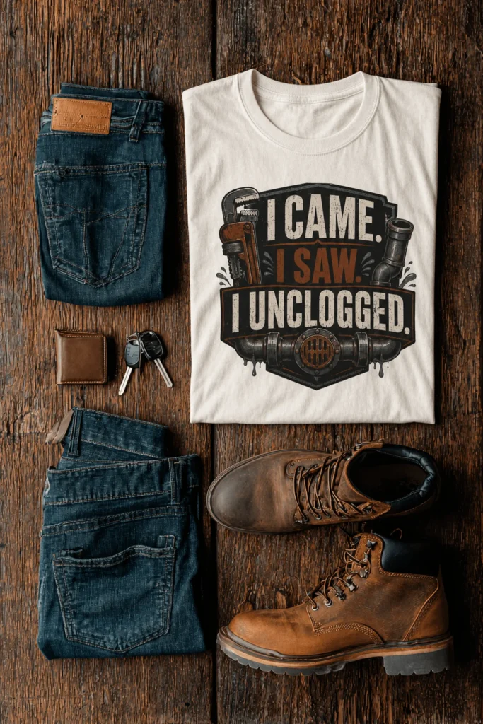I Came. I Saw. I Unclogged. Plumber T-Shirt
