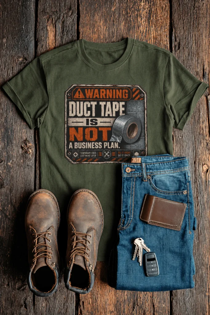 Warning. Duct Tape Is Not A Business Plan.