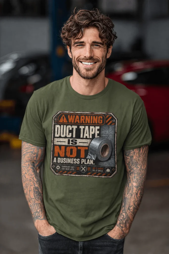 Warning. Duct Tape Is Not A Business Plan.