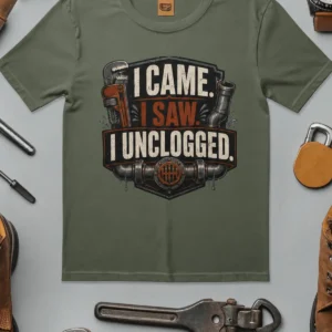 I Came. I Saw. I Unclogged. Plumber T-Shirt