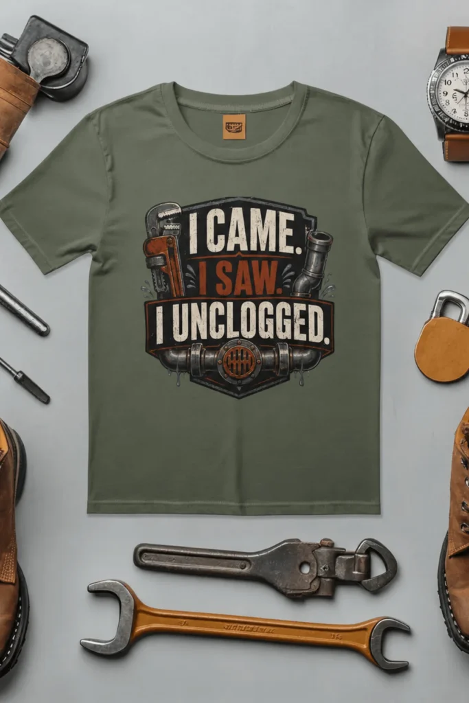 I Came. I Saw. I Unclogged. Plumber T-Shirt