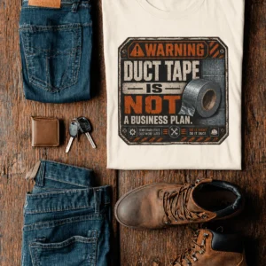 Warning. Duct Tape Is Not A Business Plan.