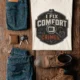 Funny HVAC Tech Tee "I Fix Comfort Crimes" — Furnace and Air Tech Work Tee — natural — Flat-lay Funny HVAC Tech Tee "I Fix Comfort Crimes" — Furnace and Air Tech Work Tee — natural t-shirt, flat-lay product photo | Pressure Tested Co