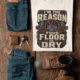 Plumber T‑Shirt – "I'm the Reason Your Floor Is Dry" Vintage Plumbing Tee — natural — Flat-lay Plumber T‑Shirt – "I'm the Reason Your Floor Is Dry" Vintage Plumbing Tee — natural t-shirt, flat-lay product photo | Pressure Tested Co