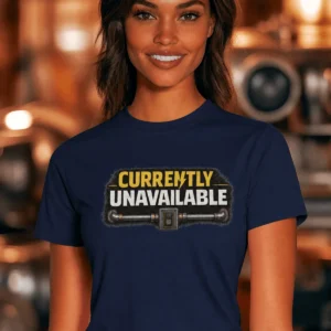 Electrician T-Shirt — "Currently Unavailable" Funny Vintage Tradesman Tee - Image 24