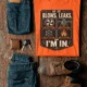 HVAC Technician T‑Shirt — "If It Blows, Leaks, Freezes or Burns I'm In" Retro Tradesmen Tee — orange — Flat-lay HVAC Technician T‑Shirt — "If It Blows, Leaks, Freezes or Burns I'm In" Retro Tradesmen Tee — orange t-shirt, flat-lay product photo | Pressure Tested Co