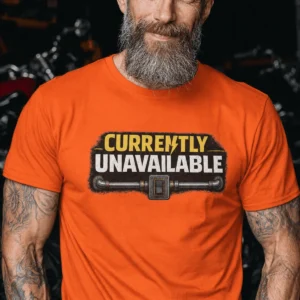 Electrician T-Shirt — "Currently Unavailable" Funny Vintage Tradesman Tee - Image 26