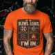 HVAC Technician T‑Shirt — "If It Blows, Leaks, Freezes or Burns I'm In" Retro Tradesmen Tee — orange — Model HVAC Technician T‑Shirt — "If It Blows, Leaks, Freezes or Burns I'm In" Retro Tradesmen Tee — orange t-shirt, model photo | Pressure Tested Co