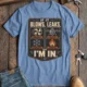 HVAC Technician T‑Shirt — "If It Blows, Leaks, Freezes or Burns I'm In" Retro Tradesmen Tee — steel-blue — Flat-lay HVAC Technician T‑Shirt — "If It Blows, Leaks, Freezes or Burns I'm In" Retro Tradesmen Tee — steel-blue t-shirt, flat-lay product photo | Pressure Tested Co
