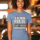 Sarcastic Mechanic T‑Shirt – "I Can Fix It. I Can't Explain Your Choices" Vintage Mechanic Shirt - DIY Repair Tee — steel-blue t-shirt, model photo | Pressure Tested Co
