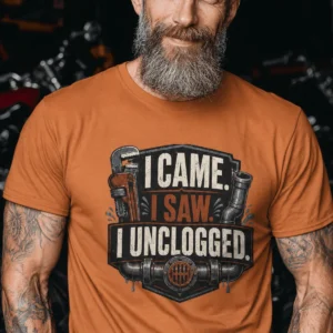 I Came. I Saw. I Unclogged. Plumber T-Shirt