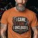 yam-model-3 I Came. I Saw. I Unclogged. Plumber T-Shirt