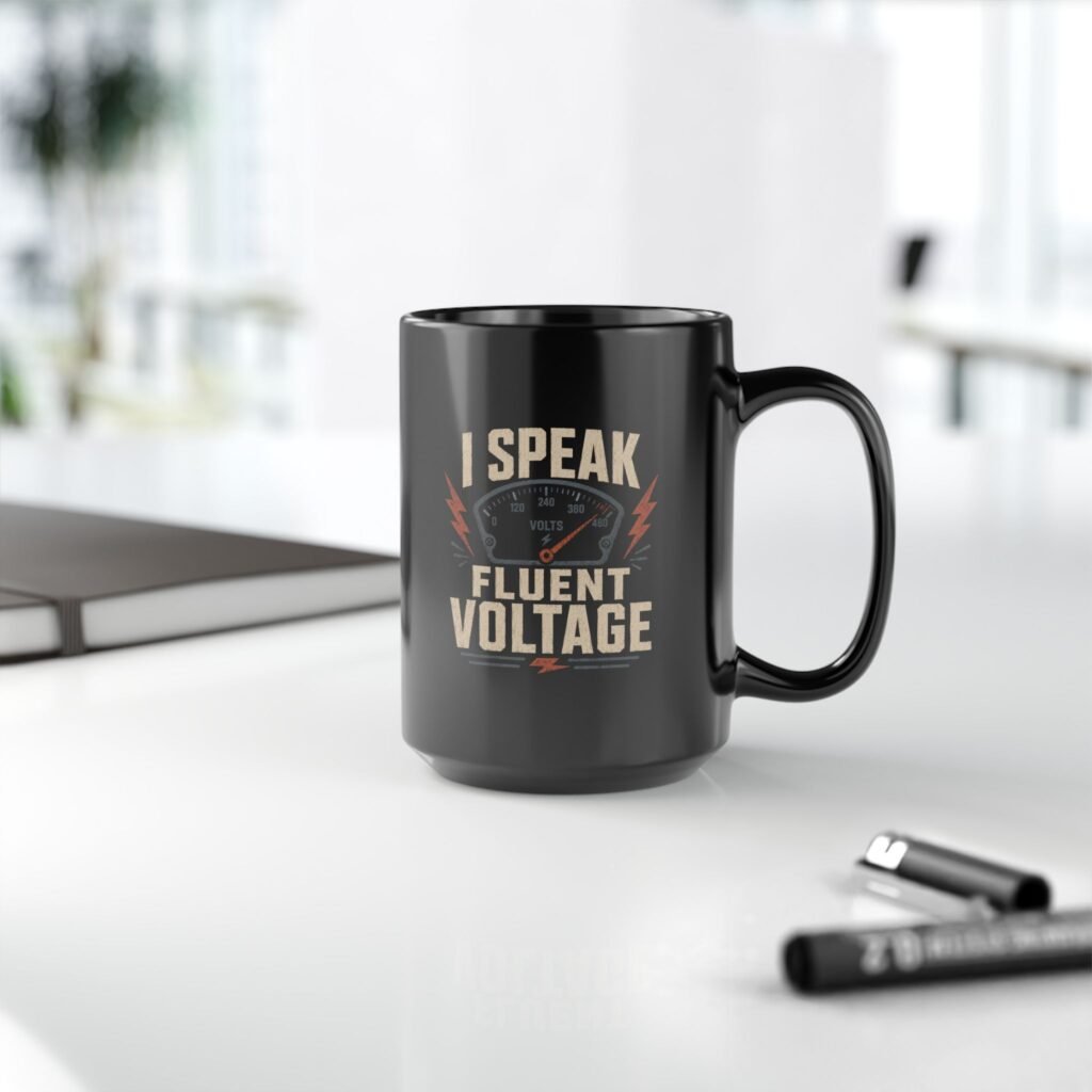 I Speak Fluent Voltage Mug – Electrician Coffee Cup (11oz/15oz)