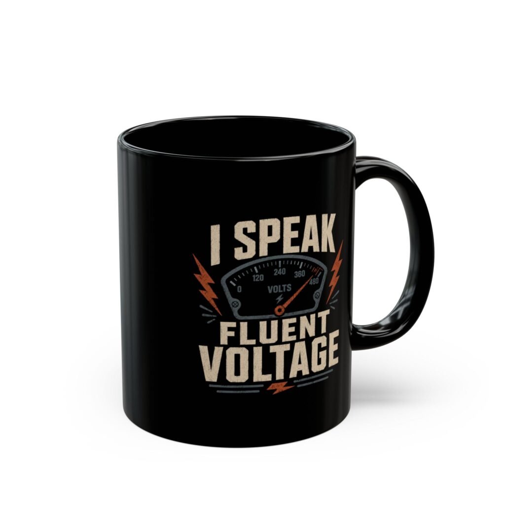 I Speak Fluent Voltage Mug – Electrician Coffee Cup (11oz/15oz)