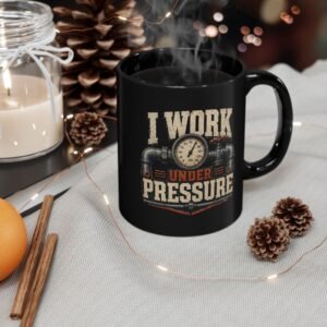 I Work Under Pressure Mug – Vintage Industrial Gauge Humorous Plumber's Coffee Cup (11oz/15oz) - Image 7