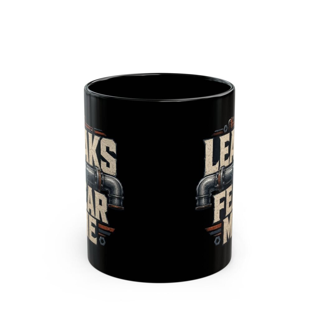 Leaks Fear Me Mug – Funny Plumber Coffee Cup for Pipefitters & HVAC Technicians